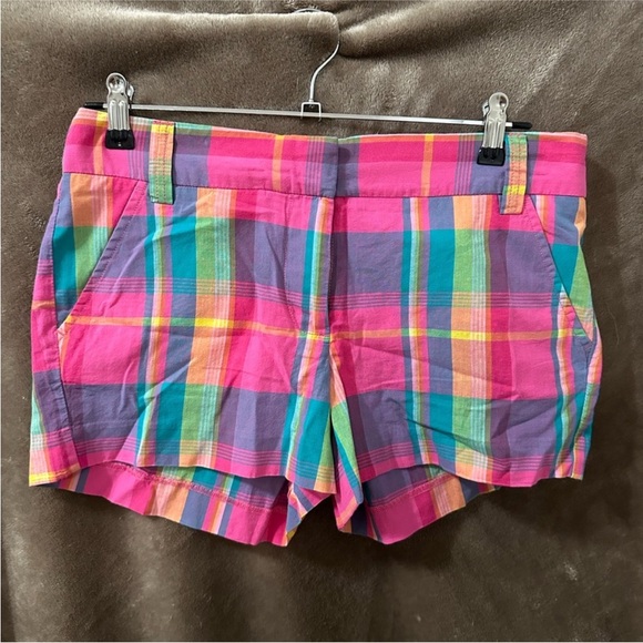 NWT J Crew Plaid Cotton Shorts - Picture 2 of 5